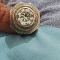 آنتیک الماس روسی ۹قیراط کلکسیونی دست‌ساز فوری