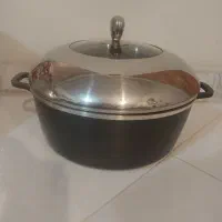 قابلمه چدنی آلمانی جنس قدیمی ضخیم سایزبزرگ