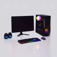 کامپیوتر کامل رندرینگ گیمینگ نسل 7 کیس مانیتور 24