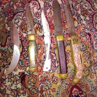 چاقو های انتیک قدیمی ویک عدد چاقو بزرگ