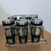 شیشه جا ادویه ،سرویس کفگیر وملاقه،ترازو آشپزخانه