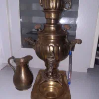 ست سماور برنجی زغالی