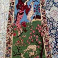 تابلوفرش شکارگاه دستباف