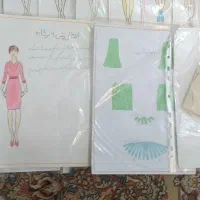 جزوه والگوی خیاطی بانمونه دوخت به صورت ورق a4|لوازم خیاطی و بافتنی|قم, پردیسان|دیوار
