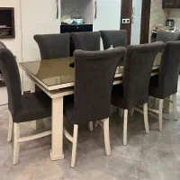 فروش میز و صندلی نهار خوری ۸نفره|میز و صندلی غذاخوری|رشت, نامجو|دیوار