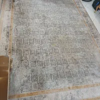 فرش ۳×۴پتینه ۱۲۰۰ شانه ابریشم درحد نو دوعدد