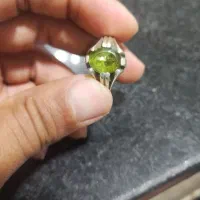 انگشتر زبرجد رکاب نقره