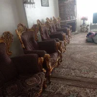 مبل چوب راش9نفره|مبلمان خانگی و میز عسلی|شاهین‌شهر, عطار|دیوار