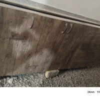 کابینت فلزی و ام دی اف  سینک و شیر آب