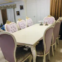 مبل ۷نفره و ناهار خوری هشت نفره ب همراه بوفه|مبلمان خانگی و میز عسلی|ساری, |دیوار