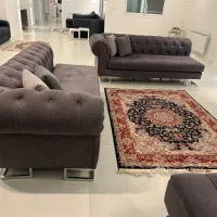 مبل 6 نفره با پاف|مبلمان خانگی و میز عسلی|تهران, قیطریه|دیوار