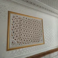 تابلو)(رنگ طرح کاغذدیواری وسفید کاری با رنگ پلاستی