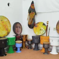 دف خانقاهی|سازهای سنتی|سنندج, |دیوار