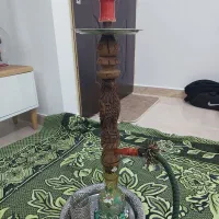 قلیان دو سیب آب بندی شده با چوب گردو