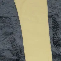 شلوار کتان لیمویی