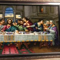 تابلو فرش دستباف شام اخر|تابلو فرش|تهران, سعادت‌آباد|دیوار