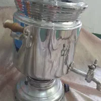 سماور گازی 20 لیتری استیل سنگین سالم و تمیز