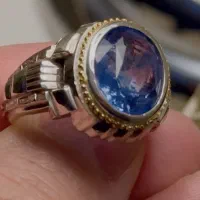 انگشتر ( یاقوت ۱۱ قیراطی )طبیعی (پایه فدیوم )