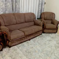 مبل ۷نفره راحتی چوب گردو