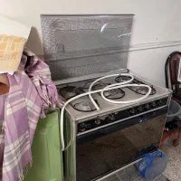 اجاق گاز پنج شعله فر دار استیل سینجر