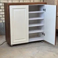 ست کتابخانه و جاکفشی با طرح چوب|کتابخانه، شلف، قفسه‌های دیواری|مشهد, گوهرشاد|دیوار