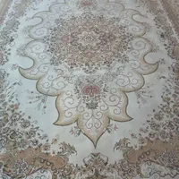 یک جفت فرش ۱۲ متری کرم گردویی ضخیم پر تراکم