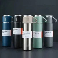 فلاسک سه کاپ/ فلاسک دو لیوانه/فلاسک استیل