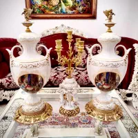 حراج واقعی کریستال ودکوری انتیک رانرسنتر برنز