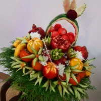 حکاکی میوه آرایی یلدا تخصصی عروس|خدمات پذیرایی، مراسم|رشت, دباغیان|دیوار