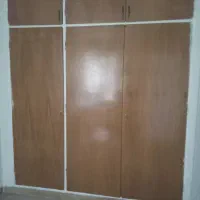 درب کمددیواری تمام چوب رنگ شده