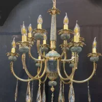 لوستربرنجی|لوستر و چراغ آویز|تهران, مینابی|دیوار