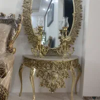 بوفه وآینه شمعدان برنز اصل|بوفه، ویترین، کنسول|آبیک, |دیوار