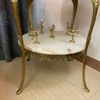 میز برنجی با سماور|صنایع دستی و سایر لوازم تزئینی|چهاردانگه (تهران), |دیوار