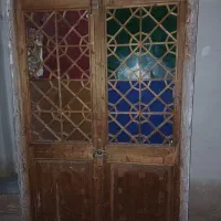دره چوبی قدیمی ۲ لنگه مشبک