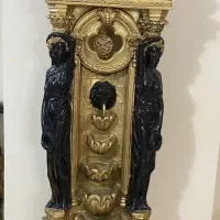 ساعت ایستاده طلایی مشکی
