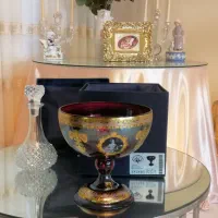 ظرف کریستال طلاکوب|ظروف سرو و پذیرایی|تهران, سید خندان (جلفا)|دیوار