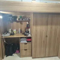 تخت کم جا همه کاره با تخت و میز و کمد و کشو