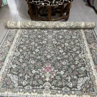 فرش زمرد مشهد گل برجسته