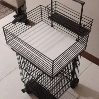 سبد فلزی چرخ‌دار چندمنظوره