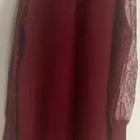 بافت بلند سرخابی آستین گیپور