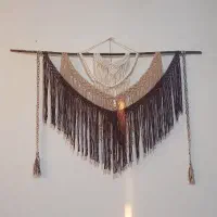 دیوار کوب مکرومه