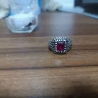 انگشتر نقره یاقوت سرخ کهنه کار دست|جواهرات|لاهیجان, کوی آزادگان|دیوار