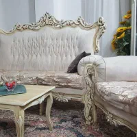 مبلمان سلطنتی ۷نفره|مبلمان خانگی و میز عسلی|تاکستان, |دیوار