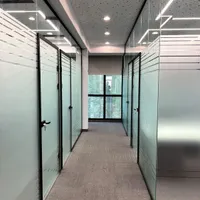 خدمات پارتیشن شیشه ای تک جداره/دوجداره/سکوریت