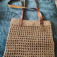 کیف حصیری رافیا سایز متوسط