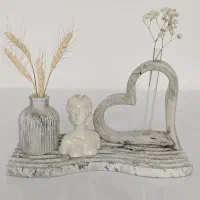 ست پذیرایی و دکوریجات سنگی و شمع|صنایع دستی و سایر لوازم تزئینی|مرودشت, پشت سایپا‎|دیوار