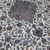 دستباف کاشان آبی فیروزه‌ای|فرش|سمنان, |دیوار