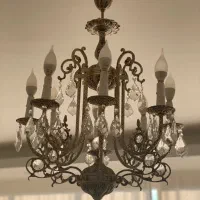 لوستر برنزی|لوستر و چراغ آویز|کرج, فاز ۳ گوهردشت|دیوار