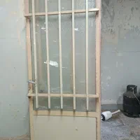 درب ورودی دولنگه شیشه ای