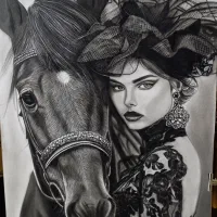 تابلو سیاه قلم